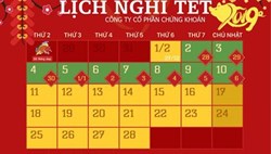 CTCP Chứng khoán An Phát thông báo nghỉ giao dịch nhân dịp Tết Âm Lịch (Kỷ Hợi) 2019