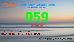 APG: Tổ chức buổi lễ quay thưởng tuần 01 (03/06 - 07/06) chương trình “QUYỀN LỢI VÀNG”