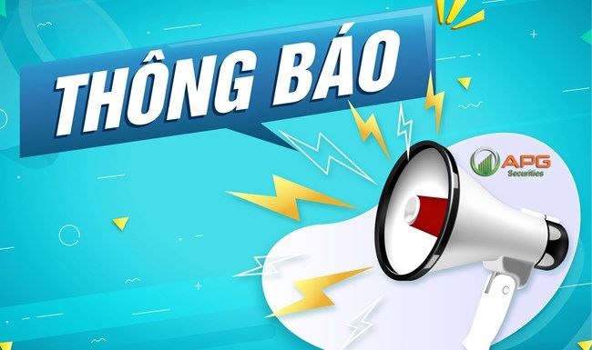 APG: THÔNG BÁO TỔ CHỨC HỘI NGHỊ NGƯỜI SỞ HỮU TRÁI PHIẾU LẤY Ý KIẾN BẰNG VĂN BẢN CỦA TRÁI PHIẾU GKMH2124001 - CTCP KHANG MINH GROUP
