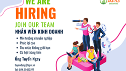 APG TUYỂN DỤNG NHÂN VIÊN KINH DOANH - HẠN NỘP CV 01/05/2024